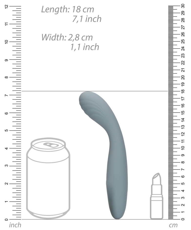 Stimulateur vibrant Vibe Spot 17 cm Gris – Image 10