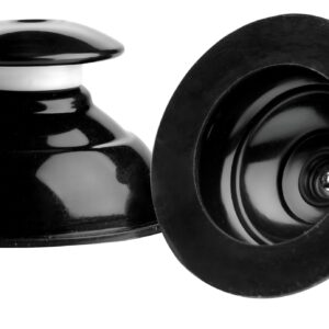 Suce tétonsPlungers en silicone noir