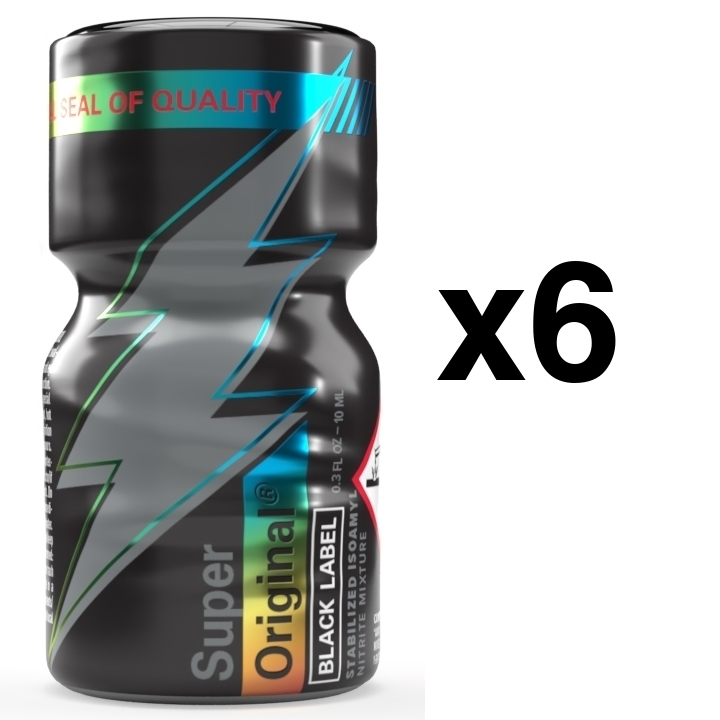 SUPER ORIGINAL Black Label 10ml x6