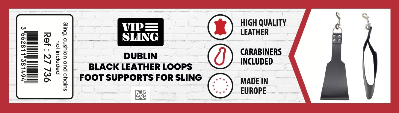 Supports pour Pieds en cuir Sling Dublin 32cm – Image 3