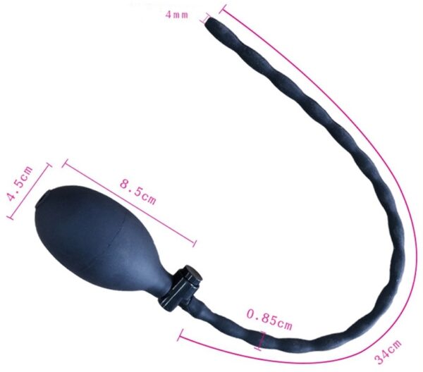 Tige d'urètre percée Gonfleur de Vessie 34cm – Image 6