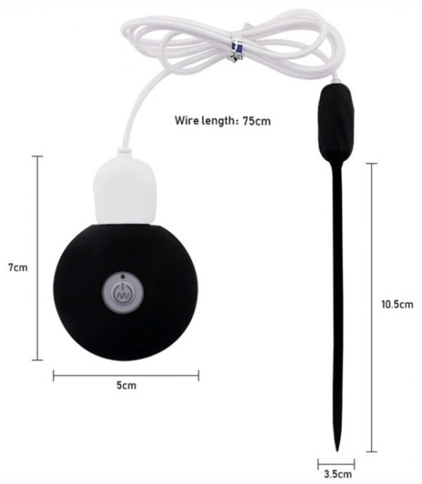 Tige d'urètre vibrante Galaku 10.5cm - Diamètre 4mm – Image 5