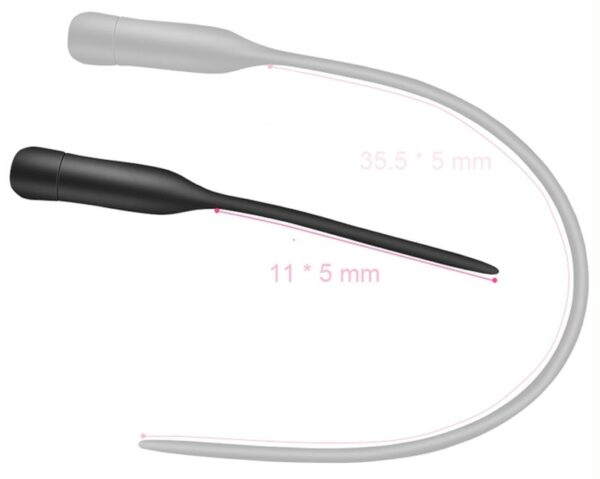 Tige d'urètre vibrante silicone Tigly Small 11cm - Diamètre 5mm – Image 4