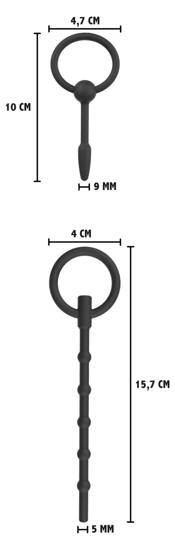 Tige et Plug d'urètre Advanced Set Silicone – Image 5