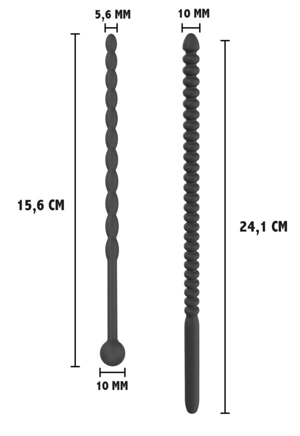 Tiges d'urètre Ribbed Dilators Silicone – Image 5