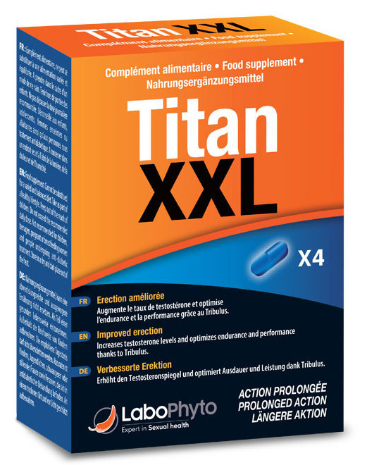 Titan XXL Stimulant Action prolongée 4 gélules
