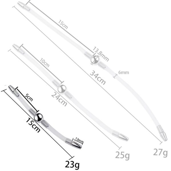 Double Tige d'urètre flexible Flexi Duo 15cm - Diamètre 8mm – Image 4
