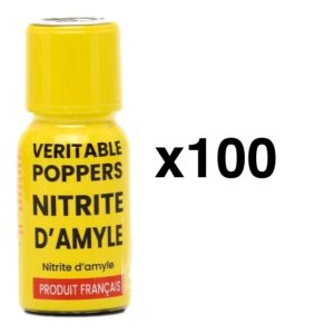 Veritable Poppers Nitrite d'Amyle 15ml x100