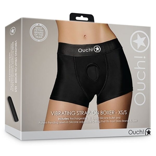 Boxer vibrant STRAP-ON BOXER Noir – Image 2