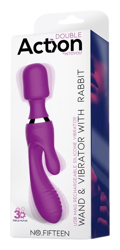 Vibro et Wand Fifteen Action Violet – Image 2
