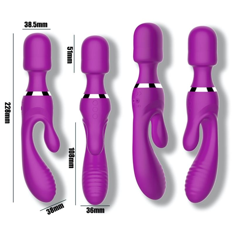 Vibro et Wand Fifteen Action Violet – Image 3