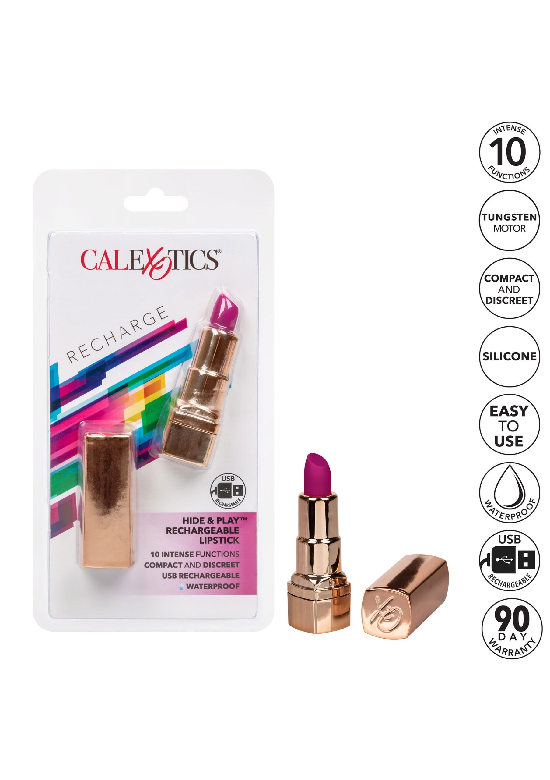 Vibro Lipstick 8cm Rose – Image 9