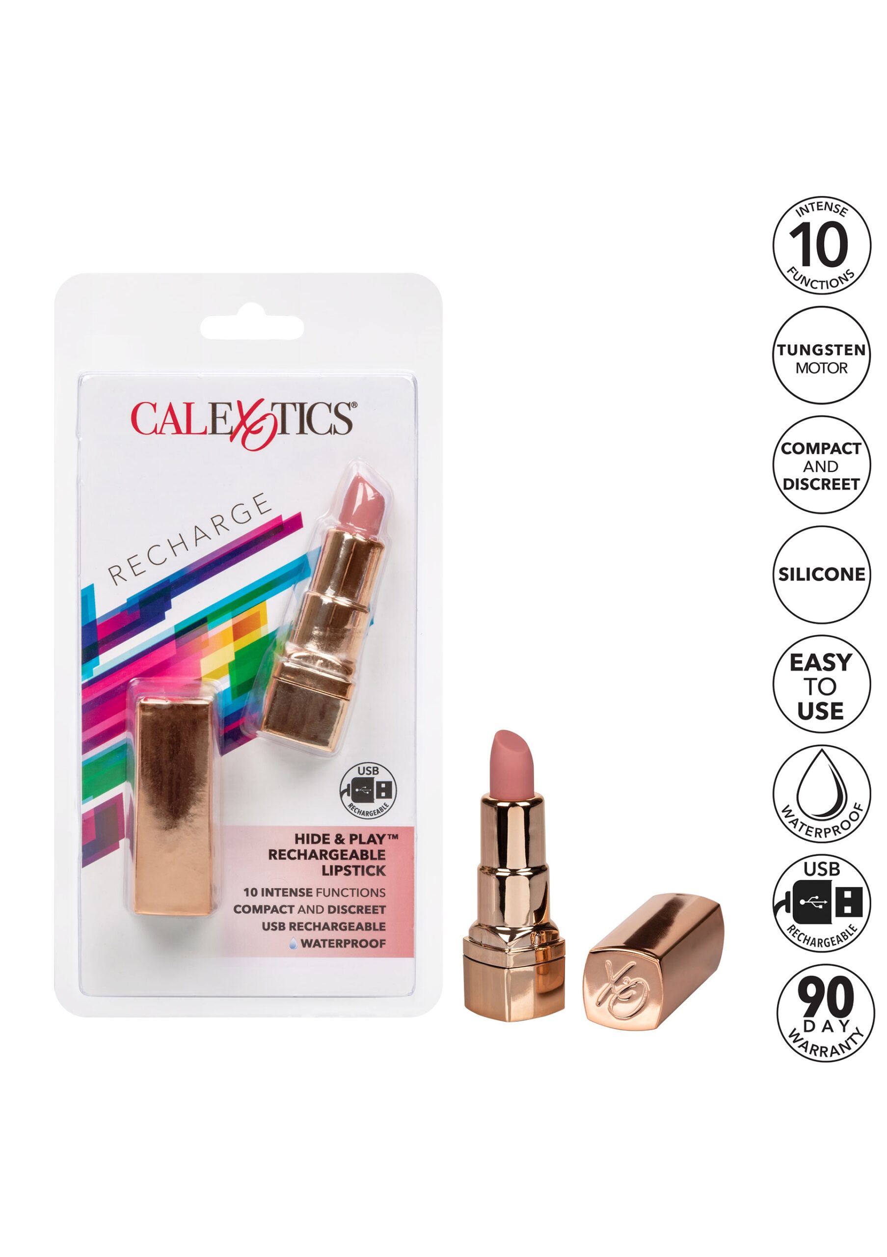 Vibro Lipstick 8cm Rose clair – Image 9