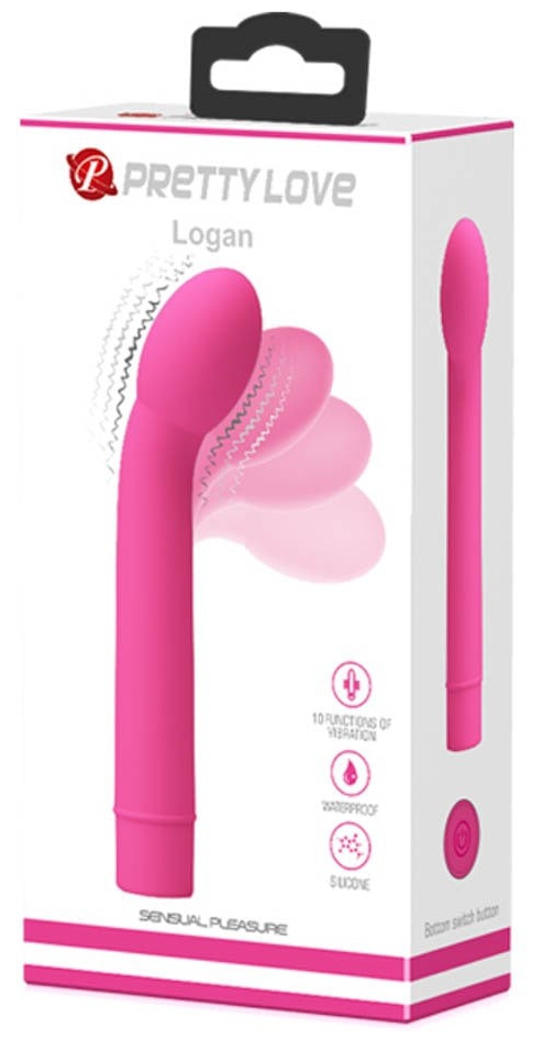 Vibro Point G Logan Pretty Love 16 x 3cm Rose – Image 2