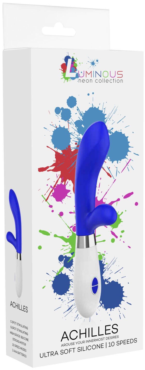 Vibro Rabbit Achilles 20cm Bleu – Image 2