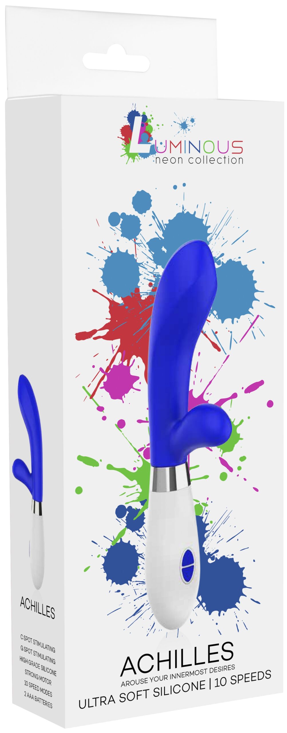 Vibro Rabbit Achilles 20cm Bleu – Image 2