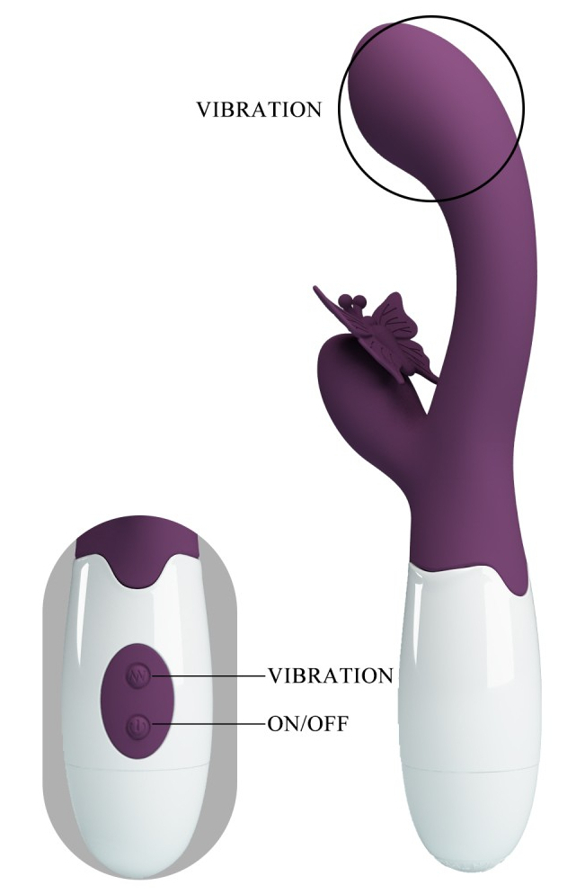 Vibro Rabbit Butterfly Kiss 10 x 3.1cm – Image 7