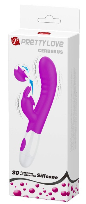 Vibro Rabbit Cerberus Pretty Love 21cm Violet – Image 2