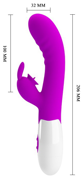 Vibro Rabbit Cerberus Pretty Love 21cm Violet – Image 6