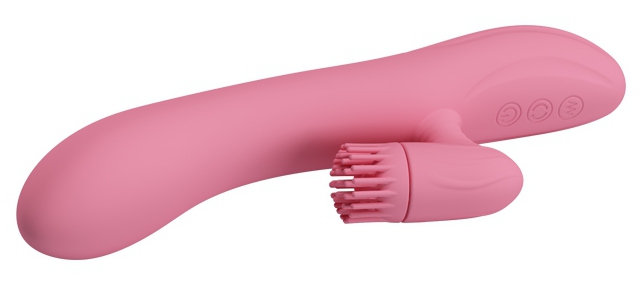 Vibro Rabbit Chris Pretty Love 20 x 3.5 cm Rose – Image 4