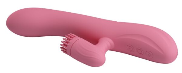 Vibro Rabbit Chris Pretty Love 20 x 3.5 cm Rose – Image 5