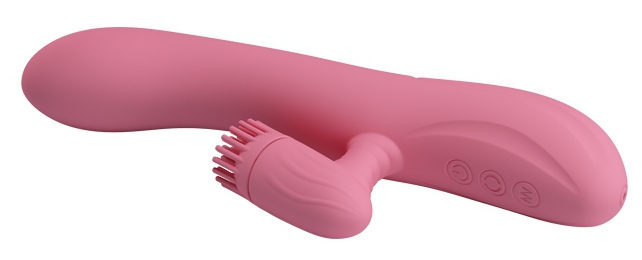 Vibro Rabbit Chris Pretty Love 20 x 3.5 cm Rose – Image 5