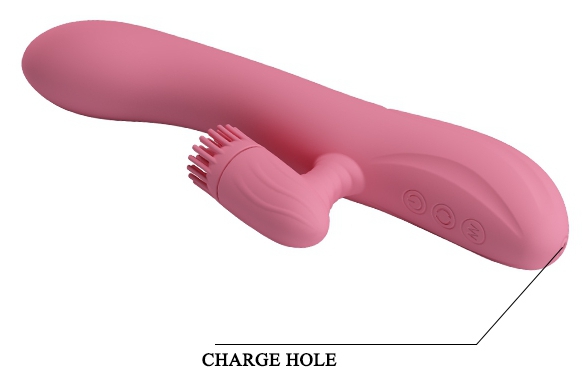 Vibro Rabbit Chris Pretty Love 20 x 3.5 cm Rose – Image 8