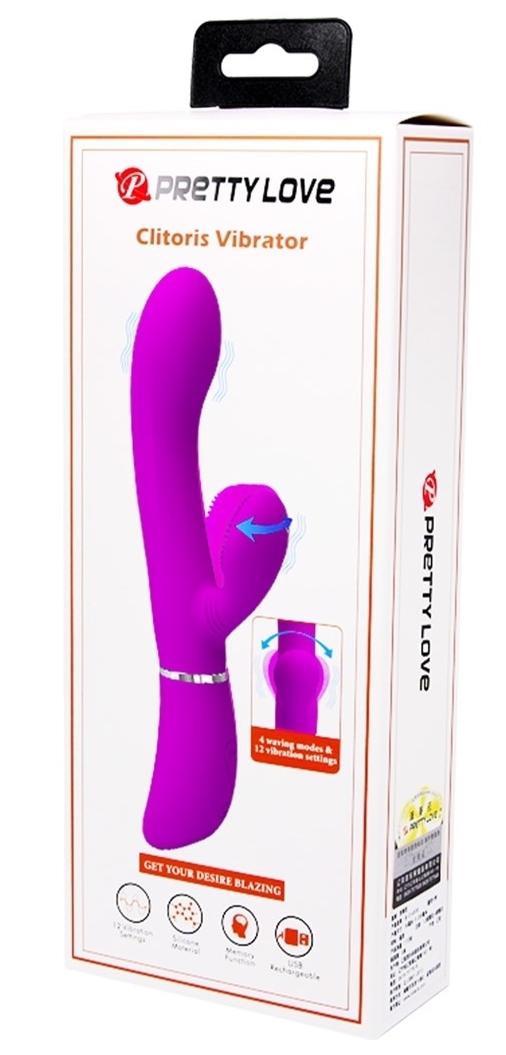 Vibro Rabbit Clit Vibe Pretty Love 10 x 3.2cm Rose – Image 2