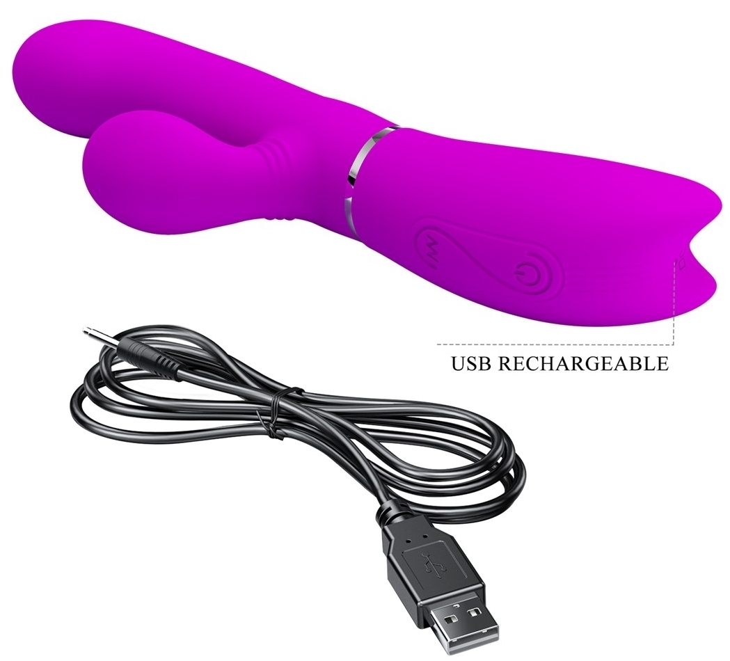 Vibro Rabbit Clit Vibe Pretty Love 10 x 3.2cm Rose – Image 3