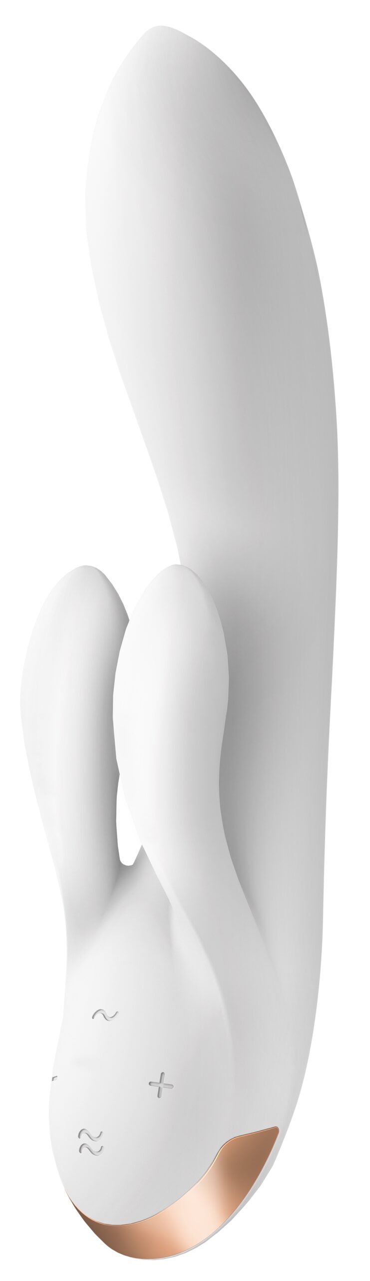 Vibro Rabbit connecté Double Flex Satisfyer 20cm Blanc – Image 2