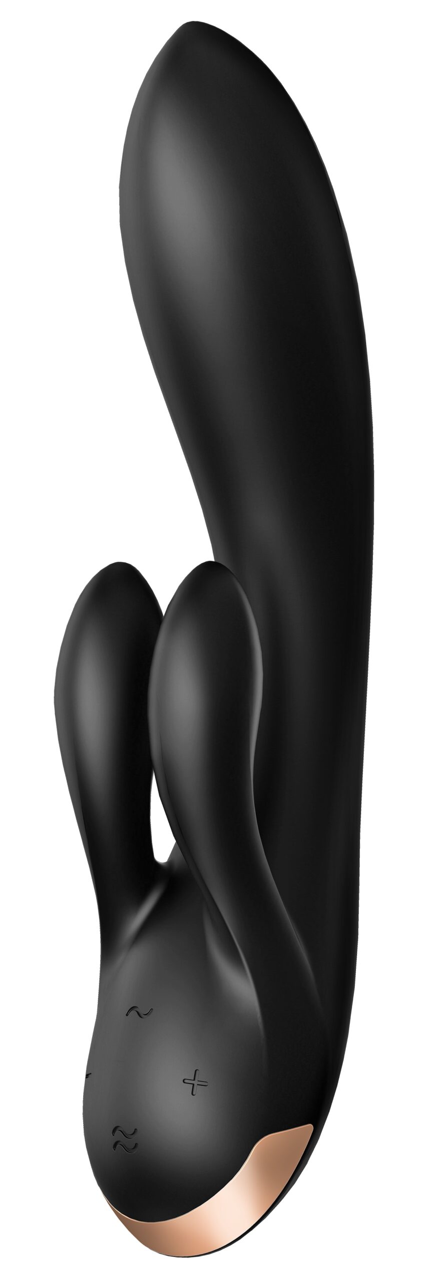 Vibro Rabbit connecté Double Flex Satisfyer 20cm Noir – Image 2