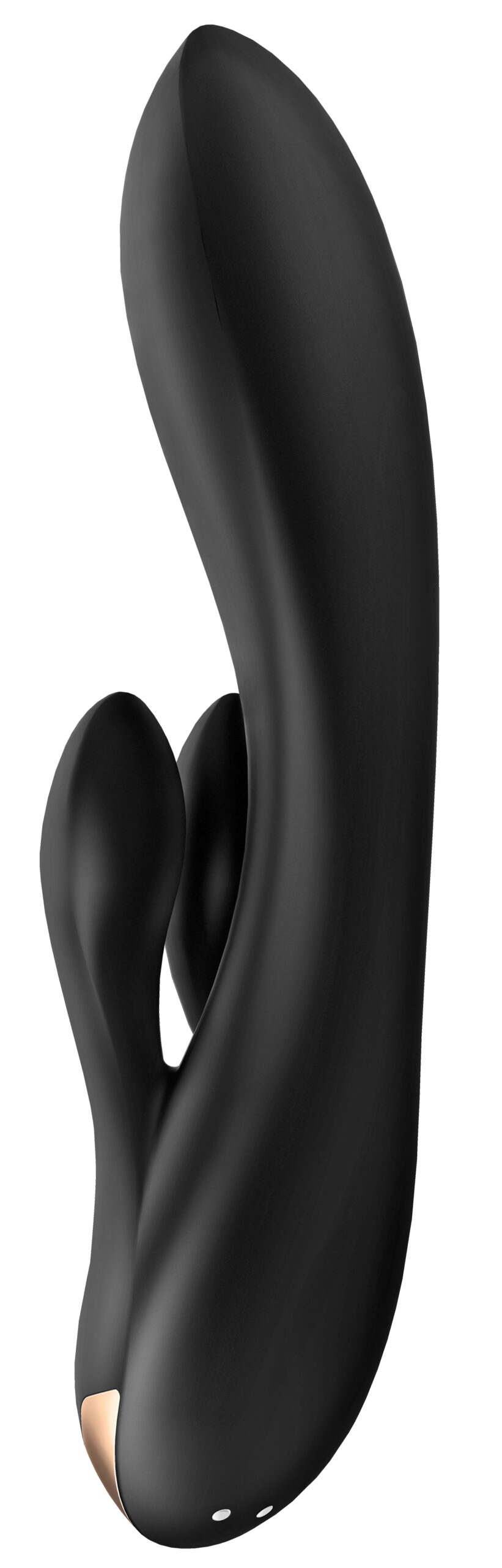 Vibro Rabbit connecté Double Flex Satisfyer 20cm Noir – Image 5