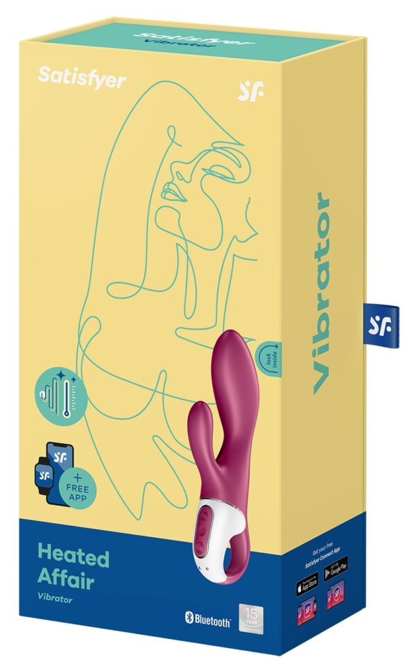 Vibro Rabbit connecté Heated Affair Satisfyer 20cm Mauve – Image 3