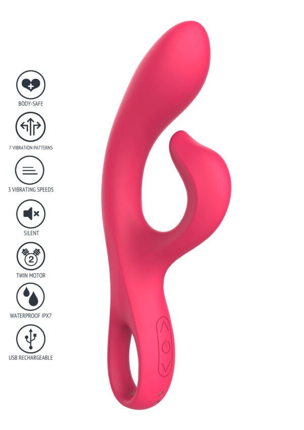 Vibro Rabbit Endless Orgasm 22cm Fuchsia – Image 13