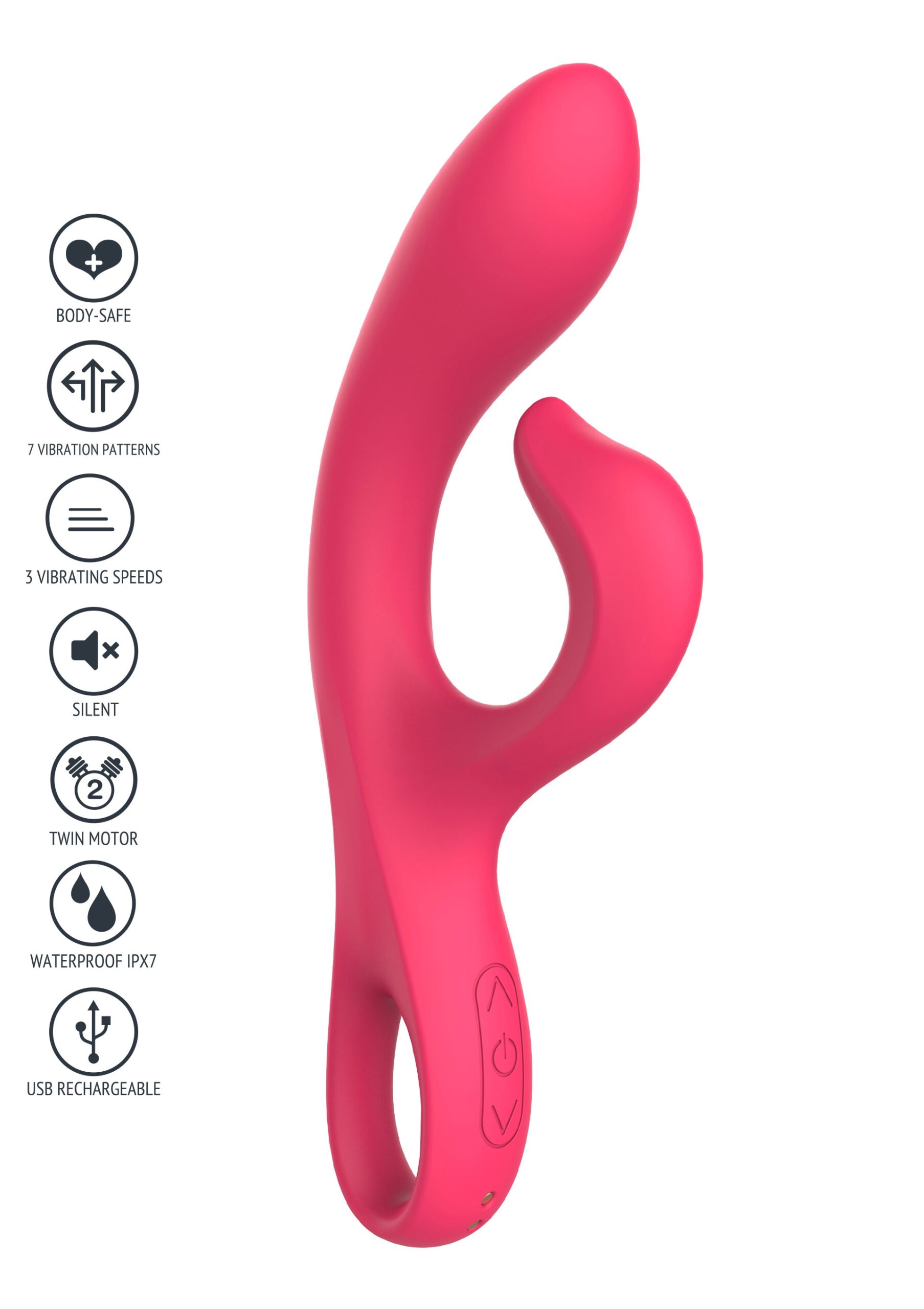 Vibro Rabbit Endless Orgasm 22cm Fuchsia – Image 13