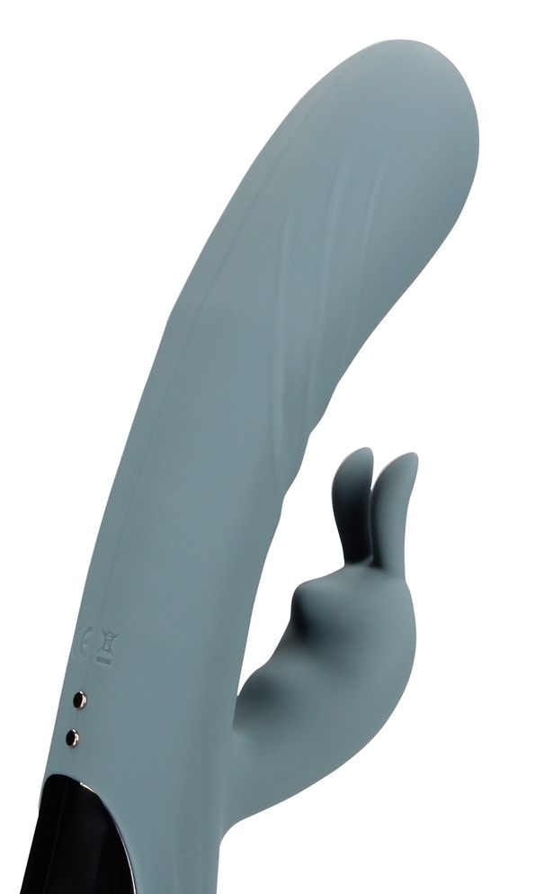 Vibro Rabbit Fingering Motion 23 cm Gris – Image 8