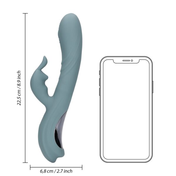 Vibro Rabbit Fingering Motion 23 cm Gris – Image 9