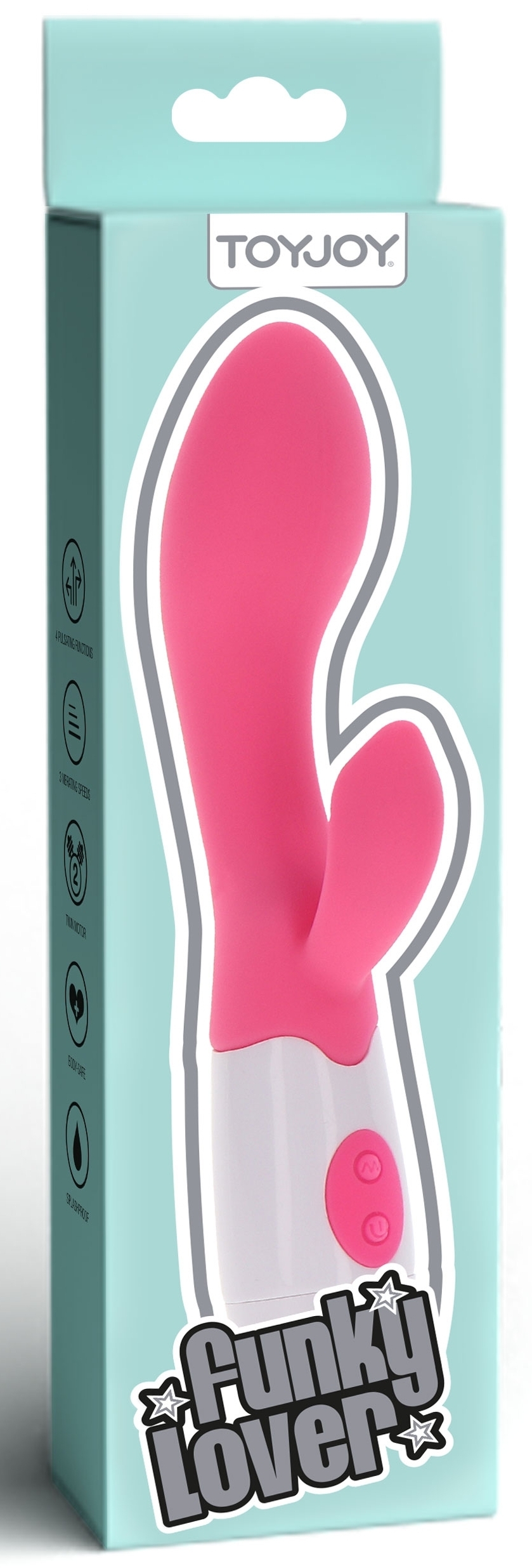 Vibro Rabbit Funky Lover 20cm Rose – Image 2