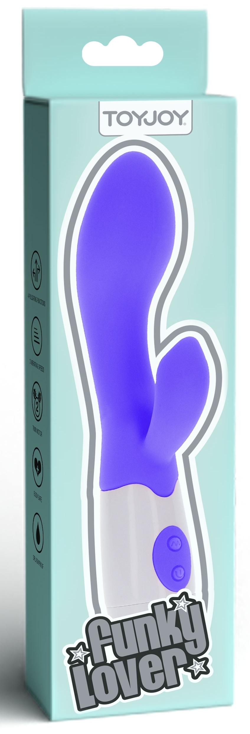 Vibro Rabbit Funky Lover 20cm Violet – Image 2
