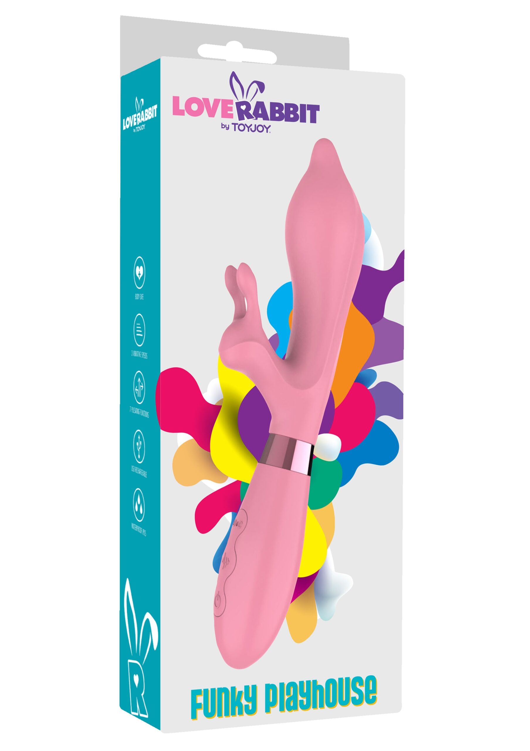 Vibro Rabbit Funky Playhouse 21cm Rose – Image 2