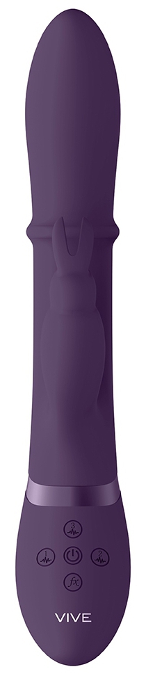 Vibro Rabbit Halo 24.5 x 3.5cm Violet – Image 4