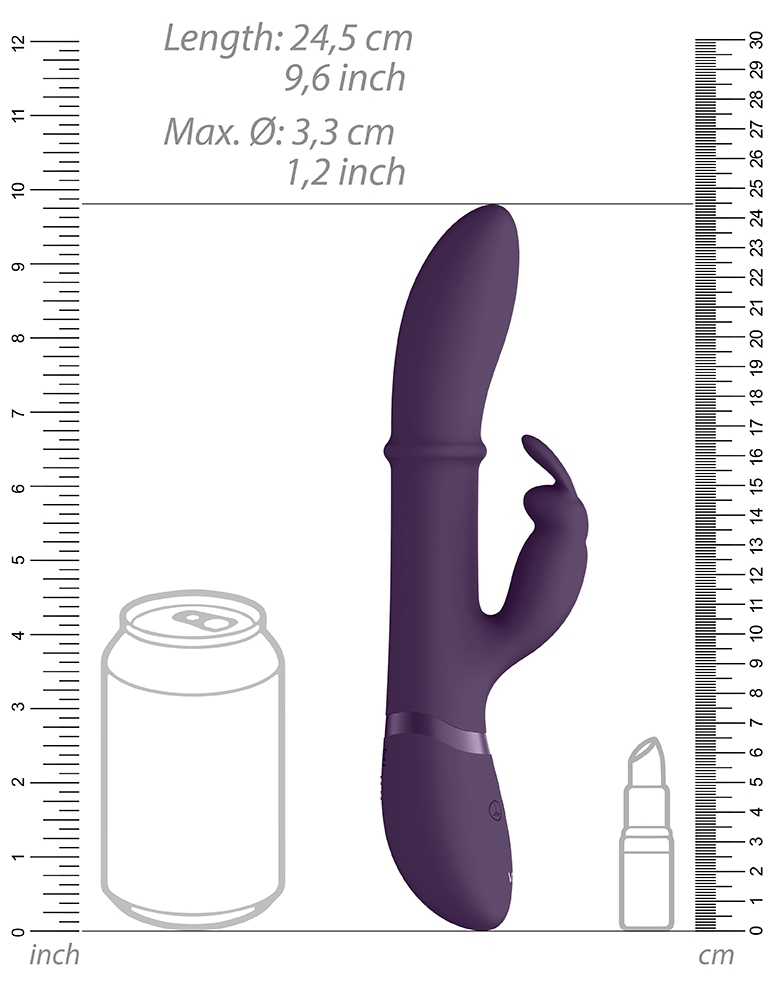 Vibro Rabbit Halo 24.5 x 3.5cm Violet – Image 5