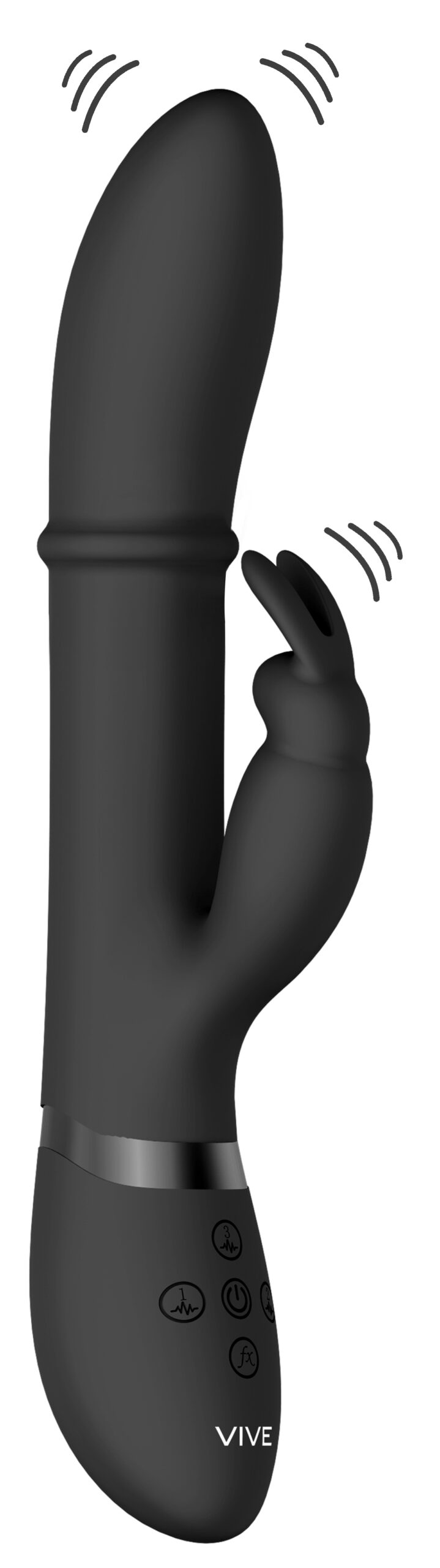 Vibro Rabbit Halo 24.5 x3.5cm Noir – Image 3