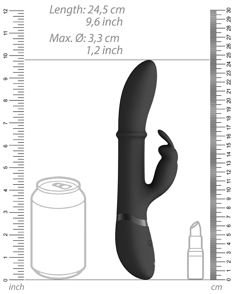 Vibro Rabbit Halo 24.5 x3.5cm Noir – Image 5