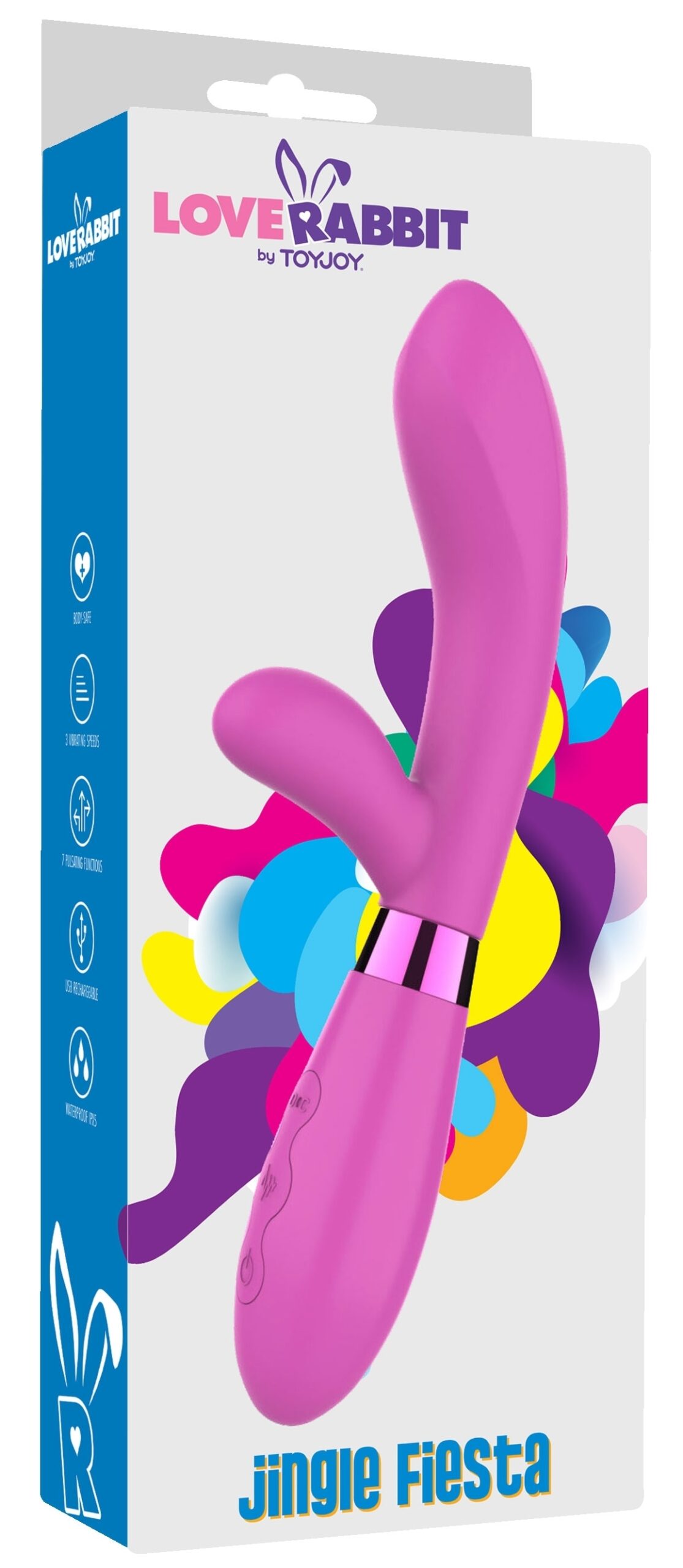 Vibro Rabbit Jingle Fiesta 20cm Rose – Image 2