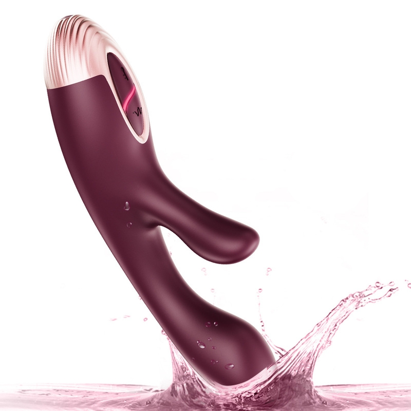 Vibro Rabbit Kelly 10 x 3.2cm Bordeaux – Image 2
