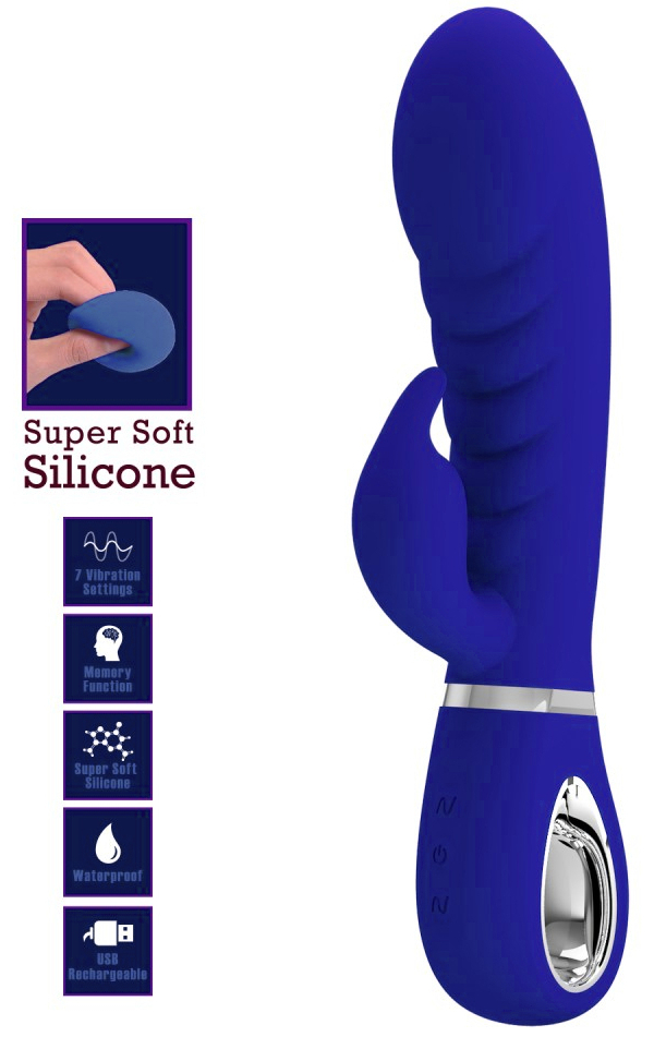 Vibro Rabbit Prescott 12 x 3.9cm Indigo – Image 3