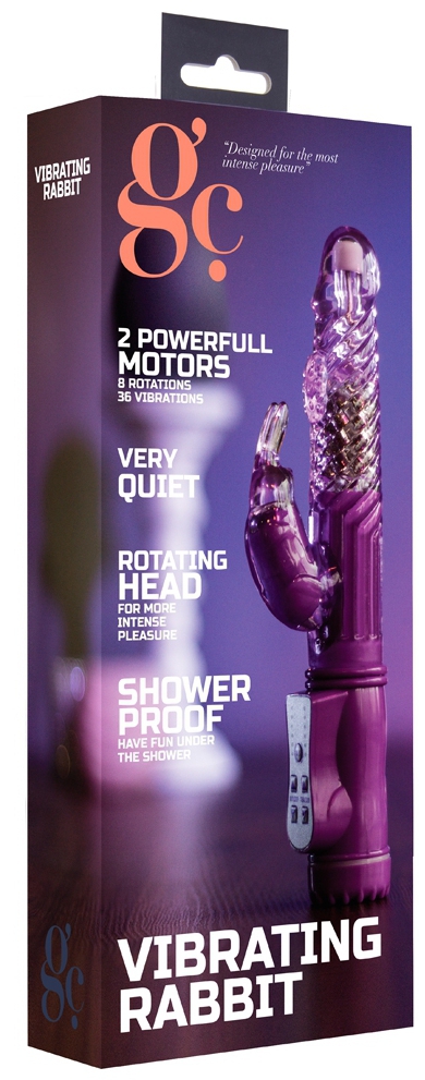 Vibro rabbit rotatif Vibe Coin 23cm Violet – Image 2
