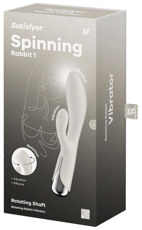 Vibro Rabbit Spinning Rabbit 1 11 x 3.5cm Beige – Image 2