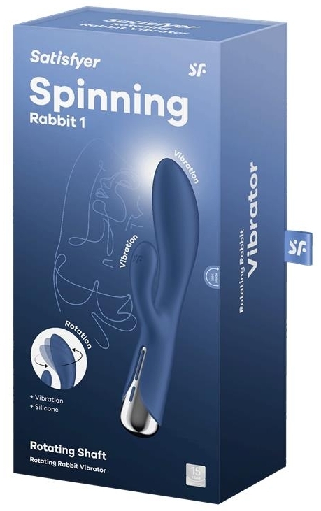 Vibro Rabbit Spinning Rabbit 1 11 x 3.5cm Bleu – Image 2